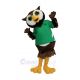 Lovely Owl with Green T-shirt Mascot Costumes