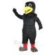 Powerful Black Raven Bird Mascot Costume Animal