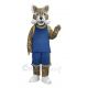 Bobcat in Blue Sportswear Mascot Costumes