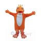 Orange Frog wear Crown Mascot Costume Animal