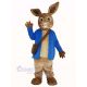 Peter Rabbit in Blue Coat Mascot Costume Animal