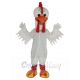 Cute White Rooster Chicken Mascot Costume Animal