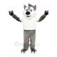 College Wolf with White T-shirt Mascot Costumes