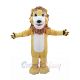 Cute Smiling Lion Mascot Costume Animal