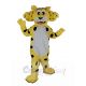 Funny Yellow Cheetah Mascot Costume Animal