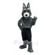 Coyote in Black Pants Mascot Costume Animal