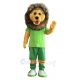 Lion in Grass Green T-shirt Mascot Costume Animal