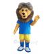 Lion in Royal Blue T-shirt Mascot Costume Animal