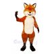 Smiling Friendly Fox Mascot Costumes