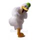 Stork with Green Hat Mascot Costumes 