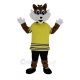 Sport Fox in Yellow T-shirt Mascot Costume Animal