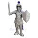 Knight with Purple Cape Mascot Costume People