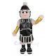 Spartan in Black Armour Mascot Costume People