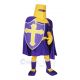 Purple and Yellow Teutonic Knights Mascot Costume