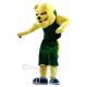 Yellow Bulldog Mascot Costume Animal in Green Jersey