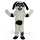 Black and White Sheepdog Mascot Costume Animal with Blue Eyes