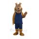 Bulldog in Navy Blue Jersey Mascot Costume