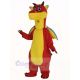 Red Dragon with Blue Wings Mascot Costume Animal