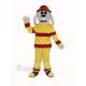 New Sparky the Fire Dog with Red Hat Mascot Costume