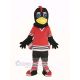 Tommy Hawk in Red T-shirt Mascot Costume Animal