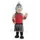 Cool Red and Black Spartan Mascot Costume People