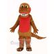 Funny Brown Dinosaur Mascot Costume Animal