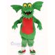 Dark Green Dragon Mascot Costume Animal