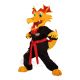 Yellow Kung Fu Dragon Mascot Costume