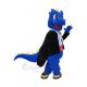 Blue Dragon in Black Tuxedo Mascot Costumes