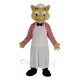 Chef Pig in Apron Mascot Costume Animal