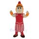 Red and Orange Spartan Mascot Costume People