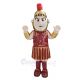 Maroon and Golden Spartan Mascot Costume People