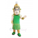 Spartan with Golden Helmet Mascot Costume People