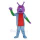 Alien with Purple Head Mascot Costume