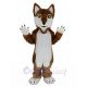 Brown Wolf Mascot Costume Animal