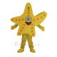 Yellow Starfish Mascot Costume Ocean