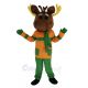 Deer in Orange Clothes Mascot Costume Animal