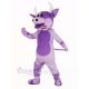 Purple Cow Mascot Costume Animal