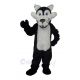 Long Wool Big Black Wolf Mascot Costumes