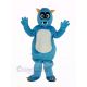 Fluffy Blue Monster Mascot Costume