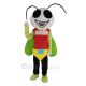 White Head Firefly Mascot Costume Insect