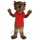 Brown Cougar Paws Mascot Costume Animal