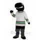 Whale Player in White T-shirt Mascot Costume Ocean