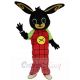 Black Bunny Rabbit Mascot Costume Animal