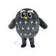 Cute Grey Owl Mascot Costume Animal