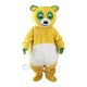 Yellow Bear with Green Eyes Mascot Costumes