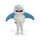 Happy Blue Shark Mascot Costume Ocean