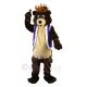 Dark Brown King Bear Mascot Costumes