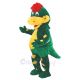 Green Dinosaur with Yellow Belly Mascot Costumes