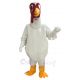 White Fat Turkey Mascot Costume Animal